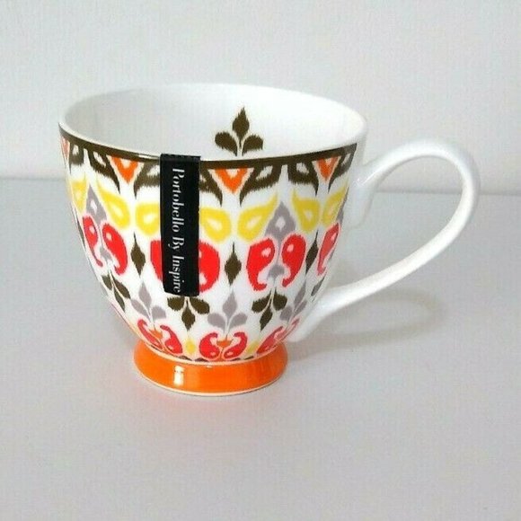 Portabello Tea Cup By Inspire Fleur De Lis - Picture 1 of 5